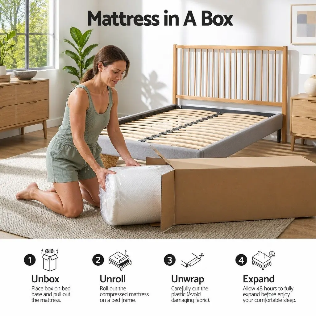 Memory Foam Mattress Single 22cm Cooling Gel Medium Firm