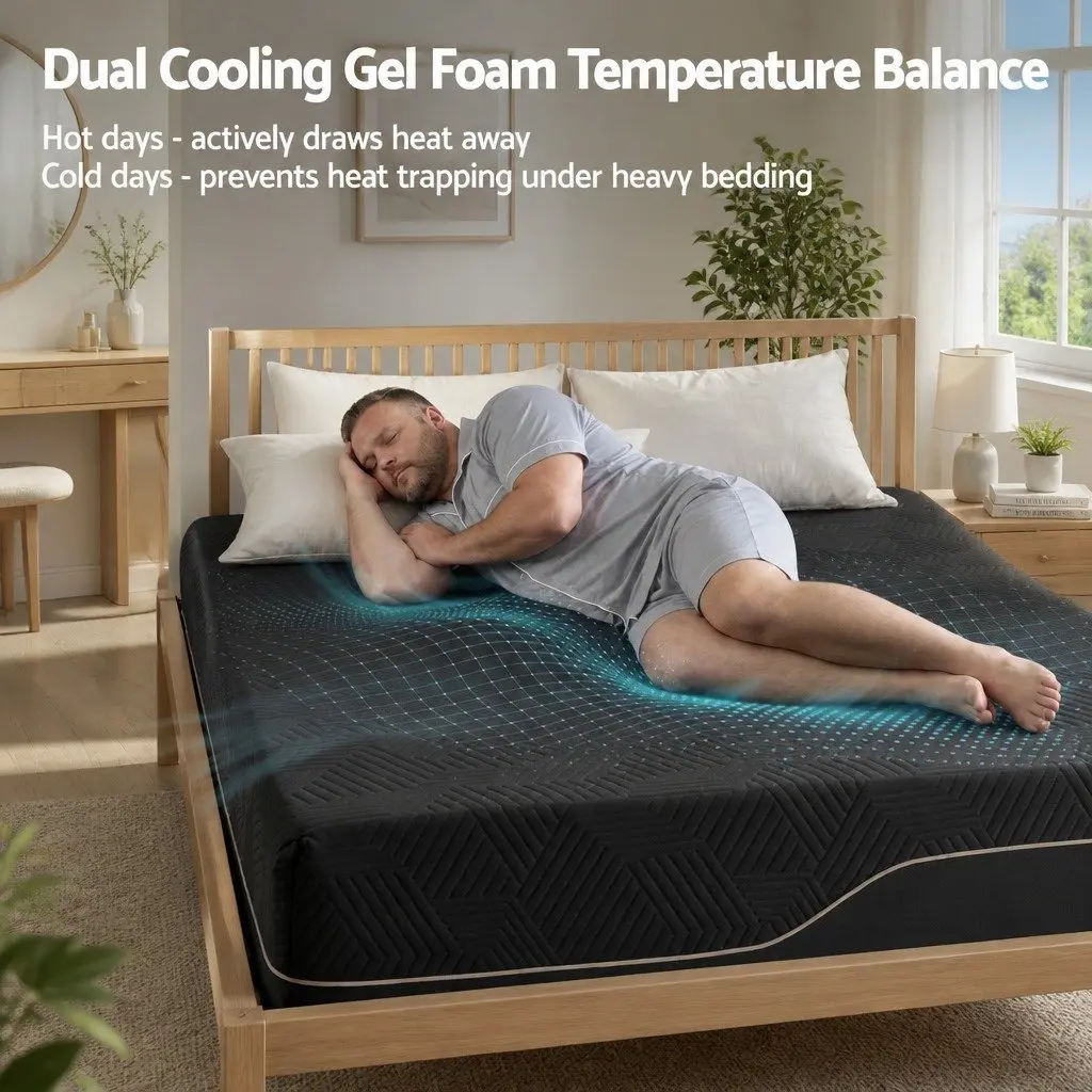 30cm Medium Firm Memory Foam Mattress