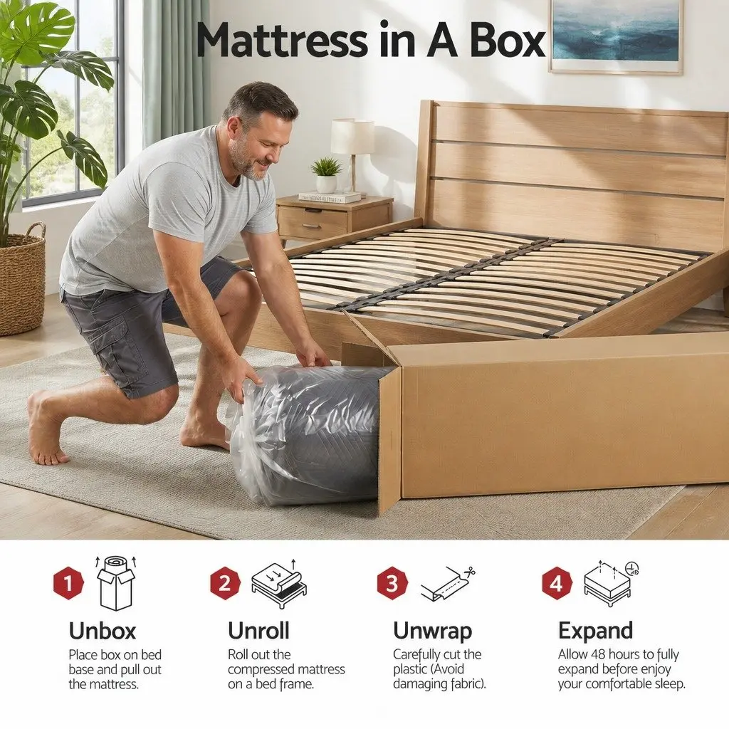 30cm Medium Firm Memory Foam Mattress