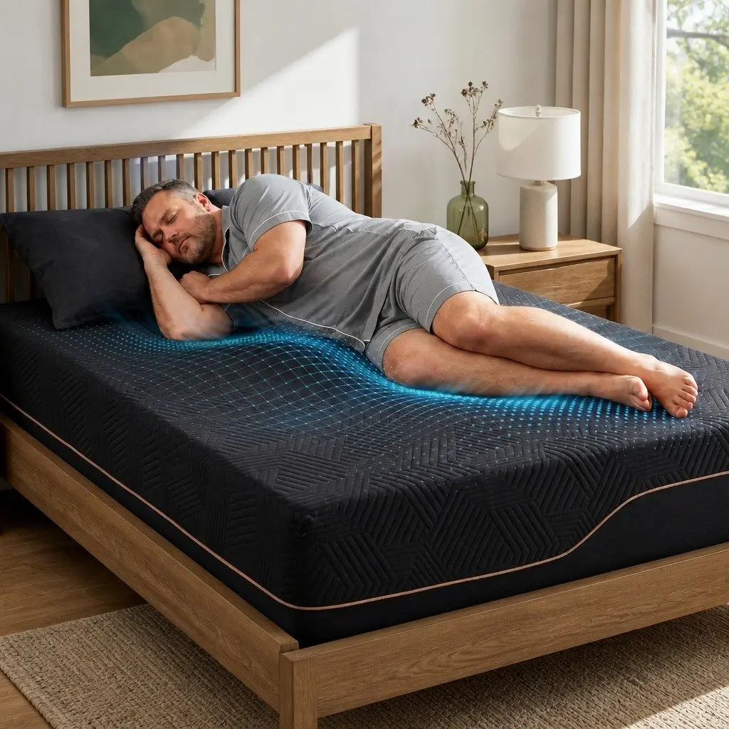 King Single Cooling Memory Foam Mattress 30cm Medium Firm Gel Comfort Pressure