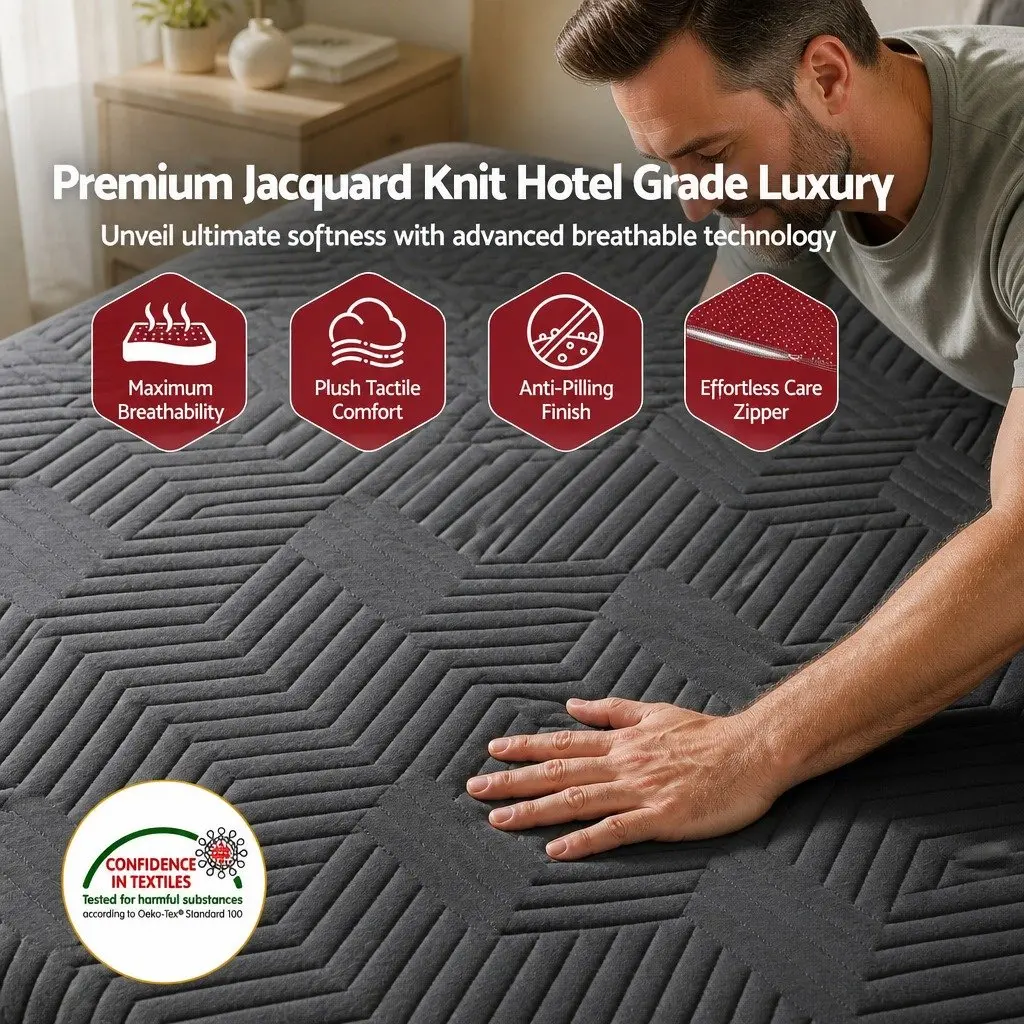 King Single Cooling Memory Foam Mattress 30cm Medium Firm Gel Comfort Pressure
