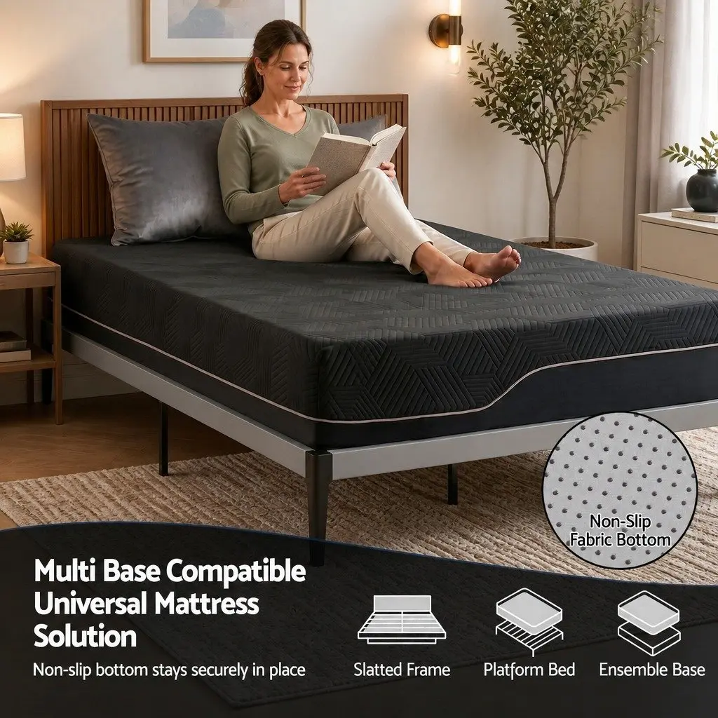 King Single Cooling Memory Foam Mattress 30cm Medium Firm Gel Comfort Pressure