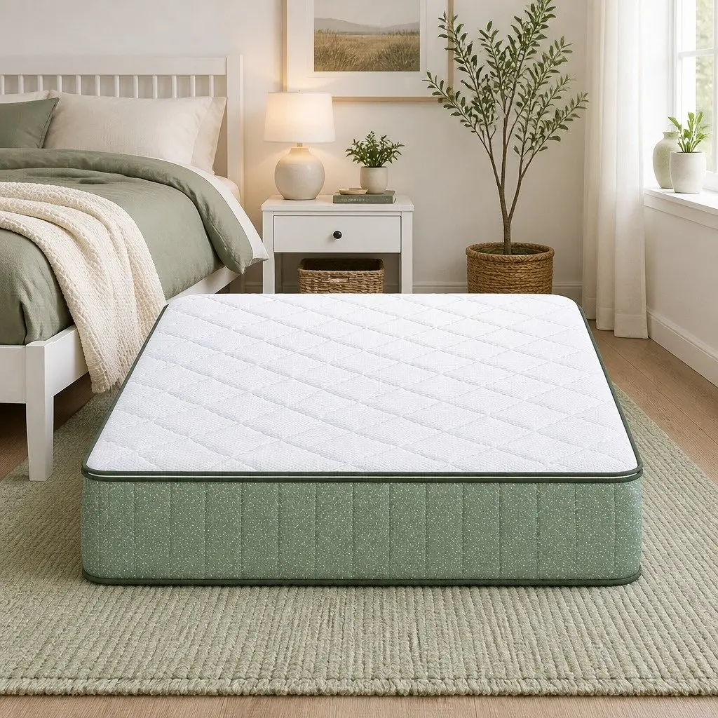 King Single Memory Foam Mattress 25cm Cooling Gel Charcoal Zipped Cover Firm