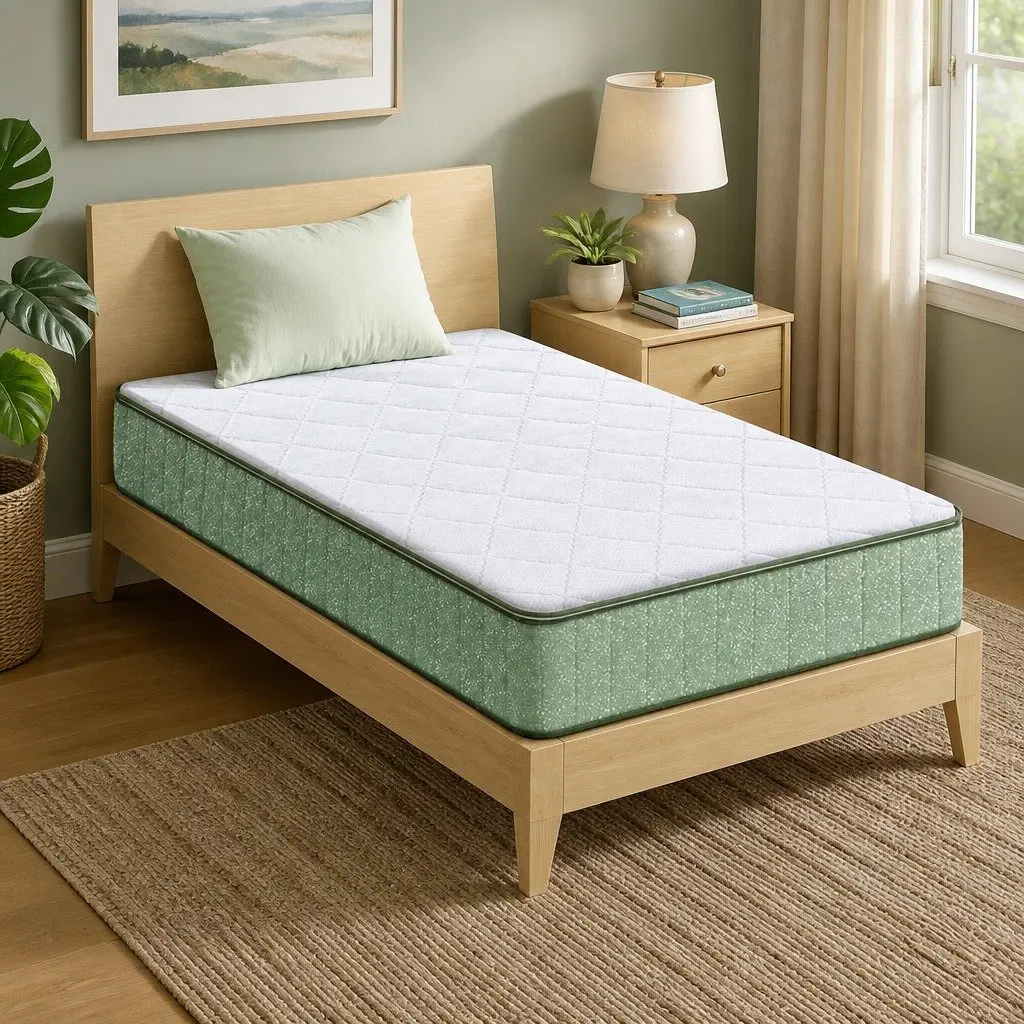 King Single Memory Foam Mattress 25cm Cooling Gel Charcoal Zipped Cover Firm