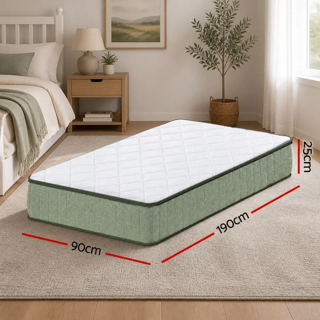 25cm Charcoal Memory Foam Mattress
