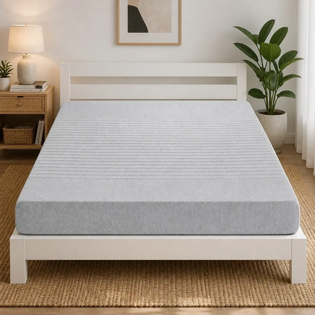 Cool Gel Memory Foam Mattress 7-Zone Charcoal Washable Bamboo Cover Double 15cm