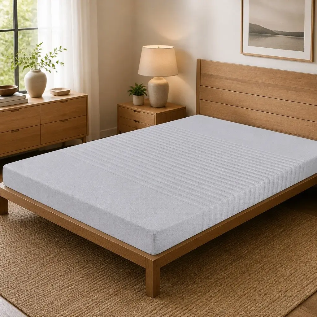 Cool Gel Memory Foam Mattress 7-Zone Charcoal Washable Bamboo Cover Double 15cm