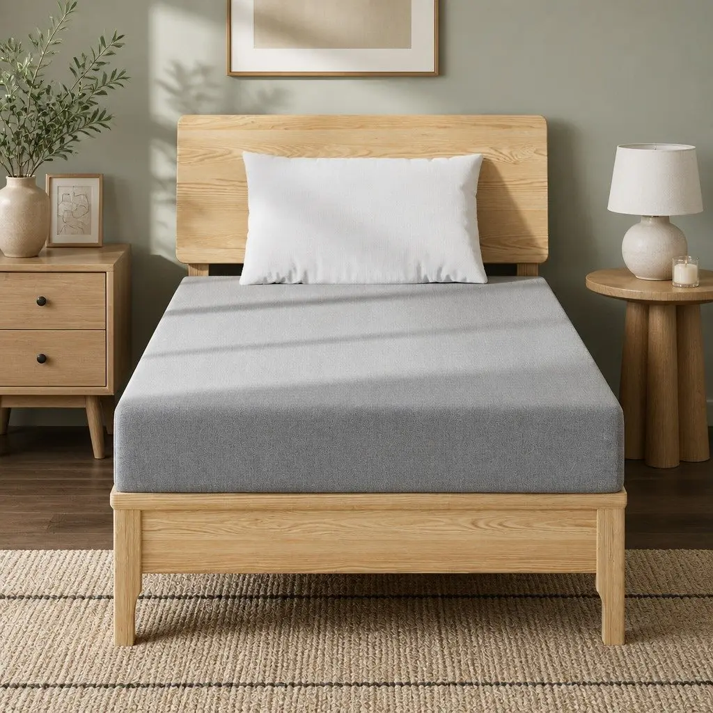 Memory Foam Mattress King Single 15cm Cool Gel 7-Zone Support Bamboo Cover