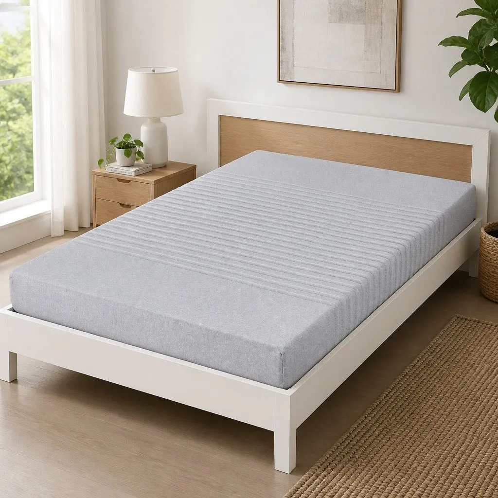 Memory Foam Mattress King Single 15cm Cool Gel 7-Zone Support Bamboo Cover