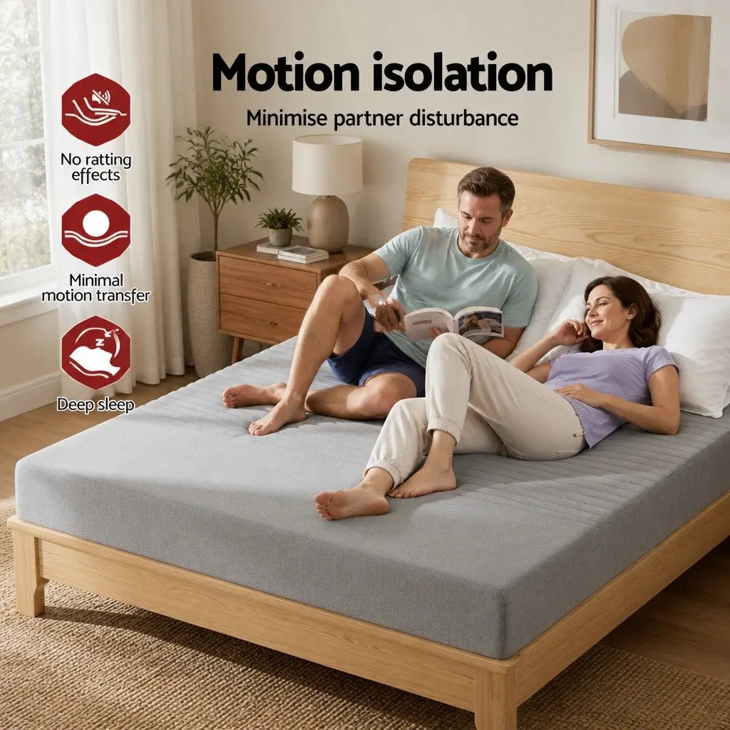 Queen Mattress Memory Foam 15cm Bamboo Cover Cooling Gel Infused Medium Firm Support