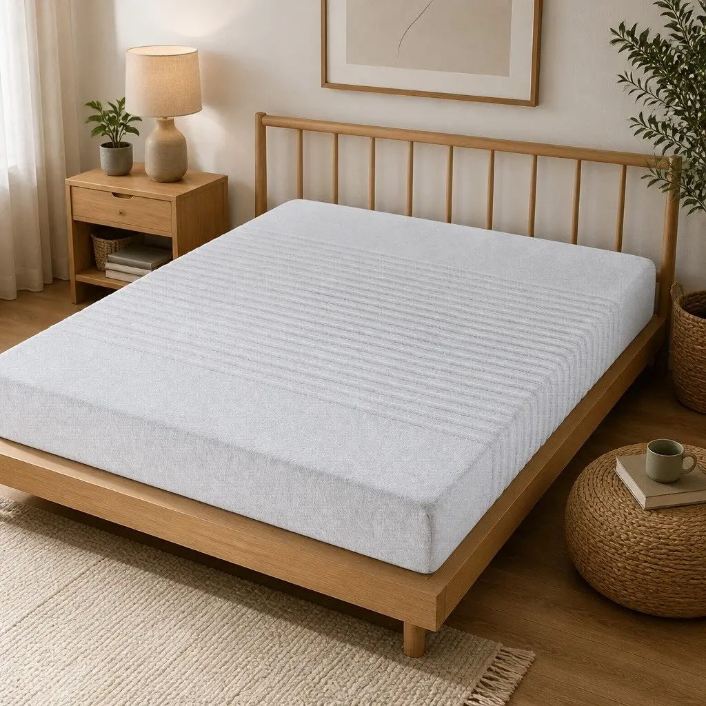 Single Memory Foam Mattress for Compact Sleeping Spaces 15cm Cool Gel 7-Zone Support Bamboo Cover Grey
