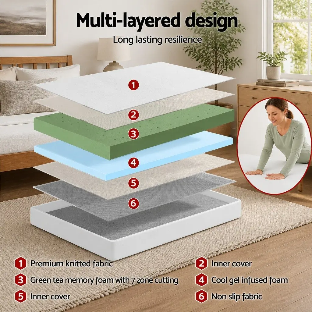 20cm King Single Memory Foam Mattress