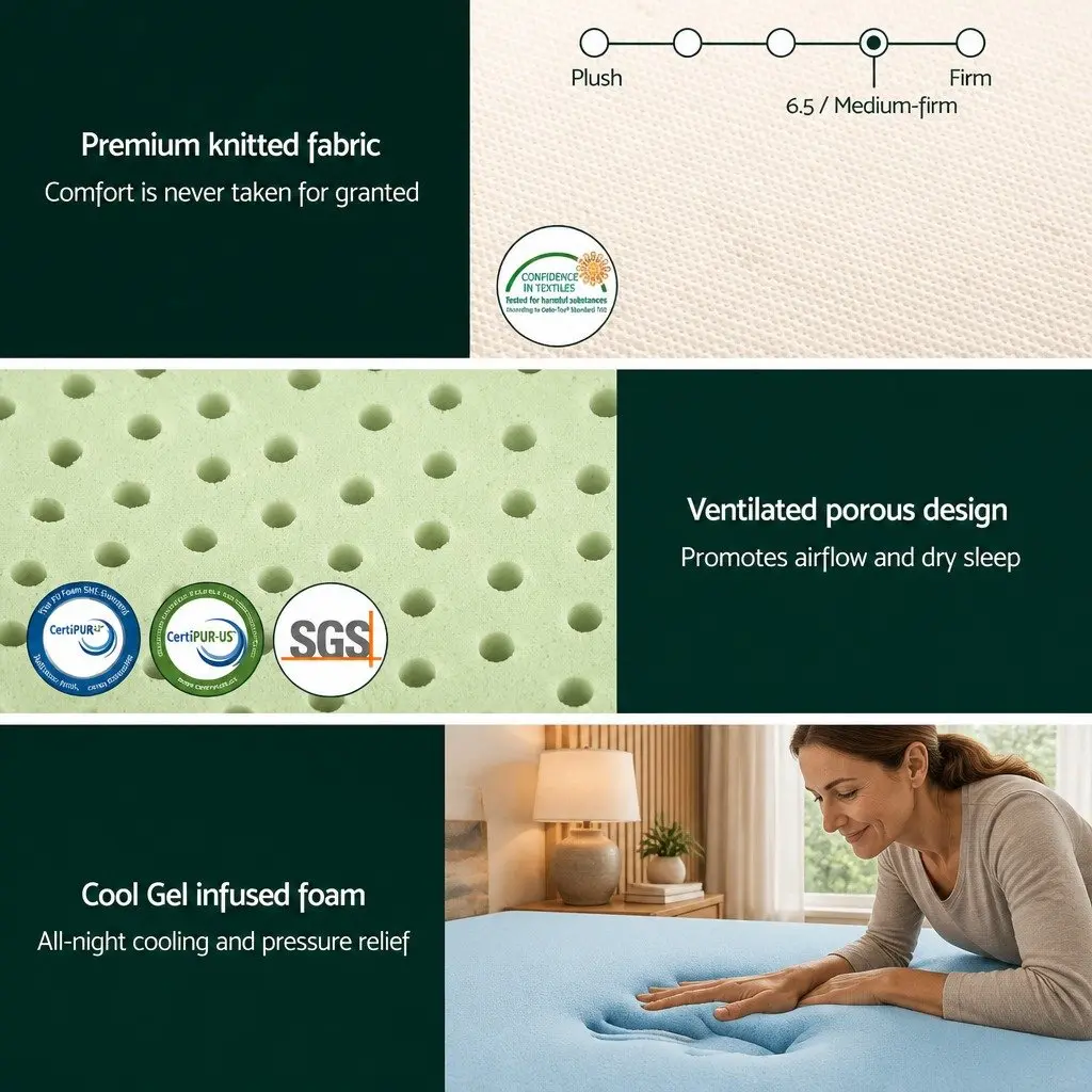 20cm King Single Memory Foam Mattress