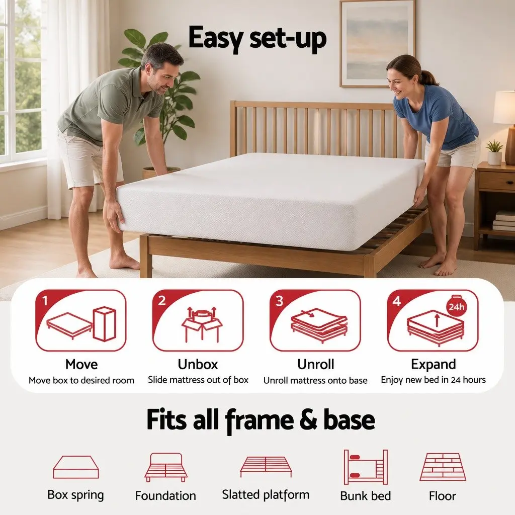 20cm King Single Memory Foam Mattress