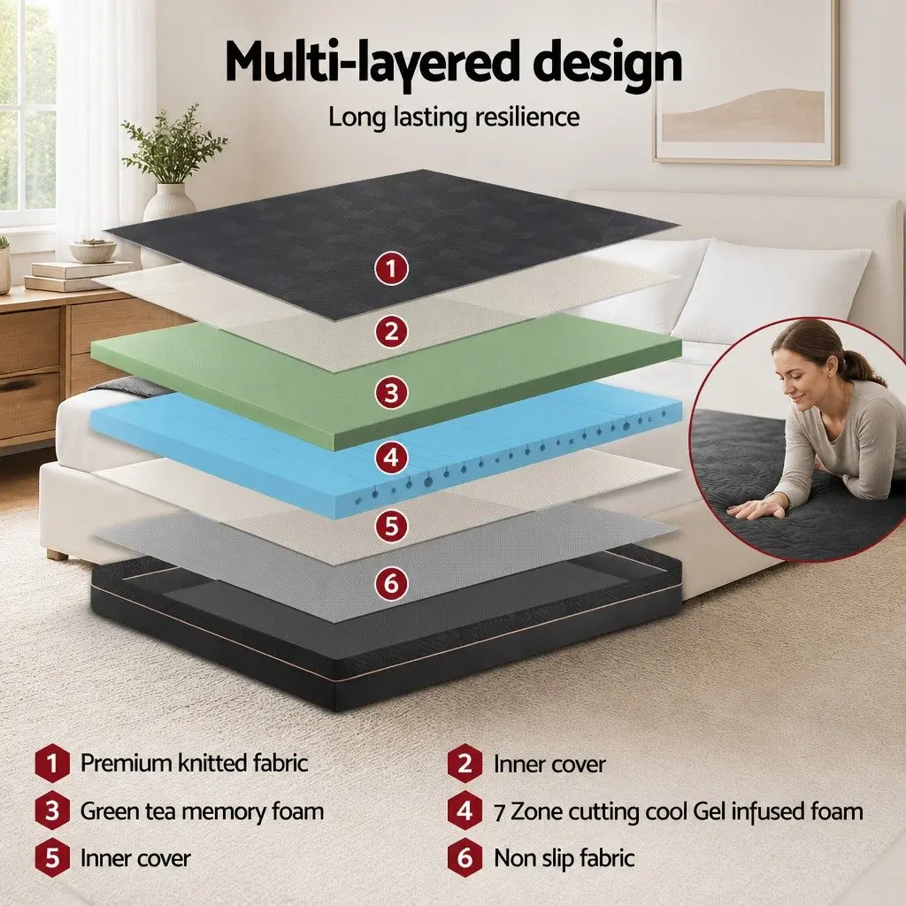 18cm King Size Memory Foam Mattress