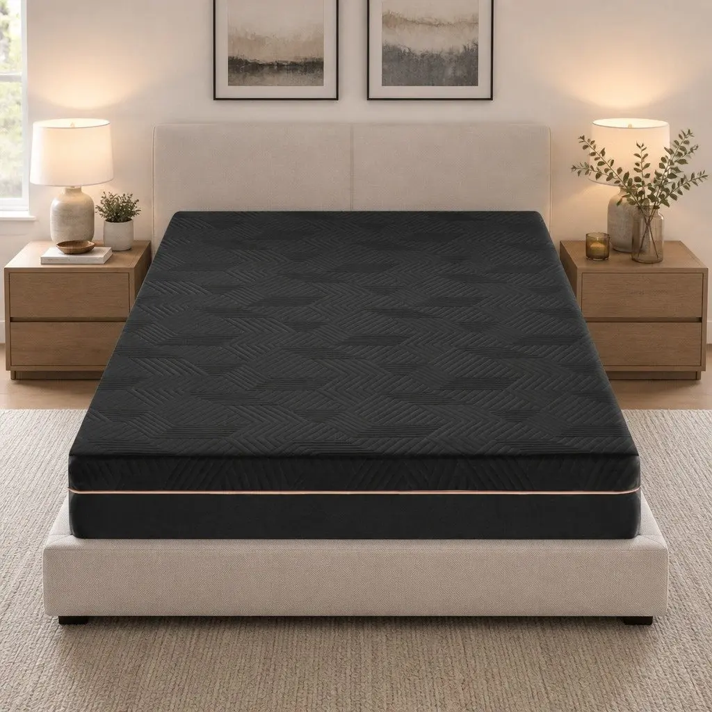 King Single Mattress for Bedroom 18cm Memory Foam Cooling Gel Green Tea Medium Firm