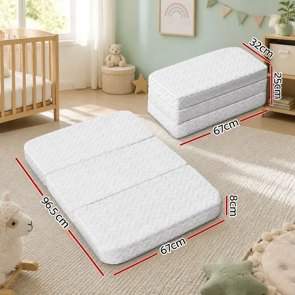 Foldable Cot Mattress with Memory Foam