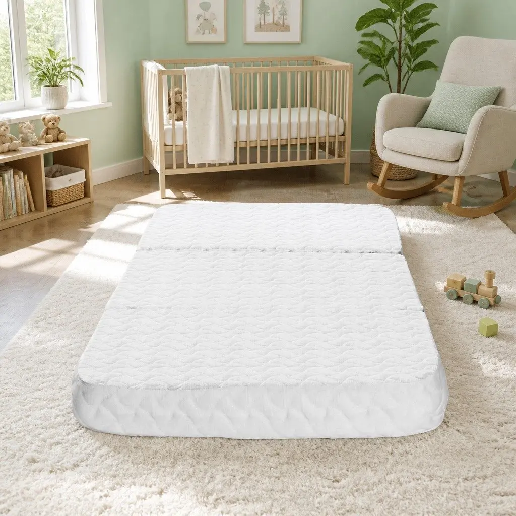Foldable Cot Mattress with Memory Foam