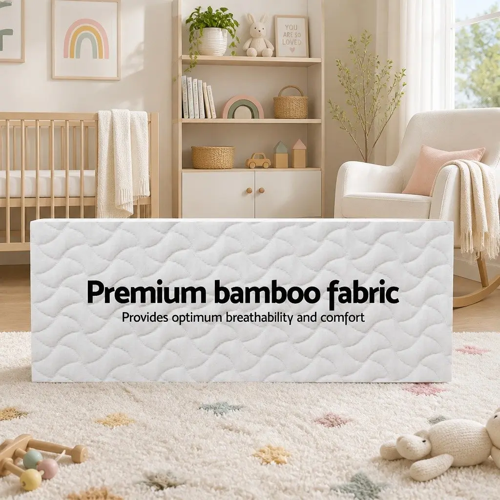 Foldable Foam Cot Bed Mattress for Baby Sleep 3-Fold Portable Lightweight