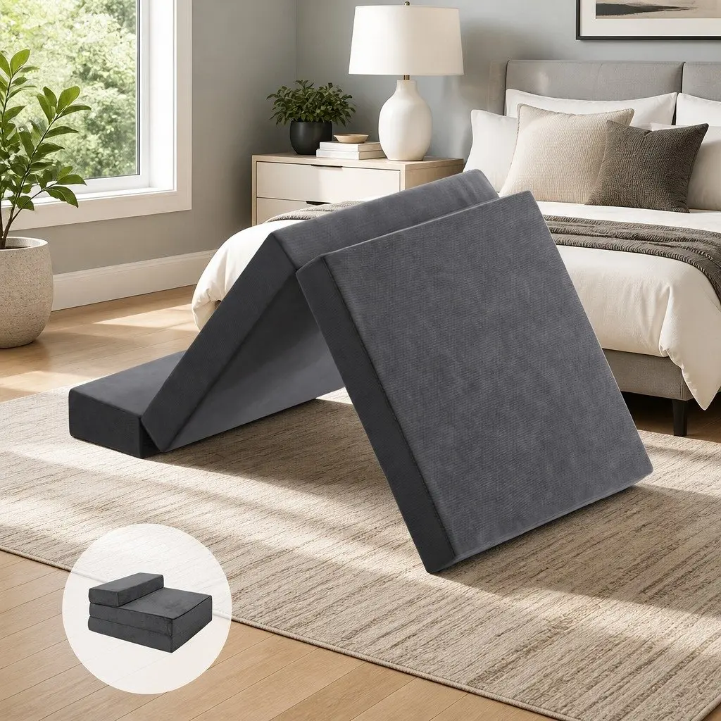 Grey Foldable Foam Mattress