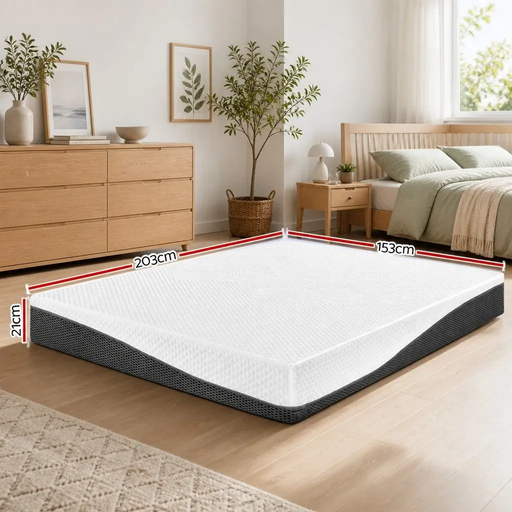 Queen Memory Foam Mattress 21cm with Gel