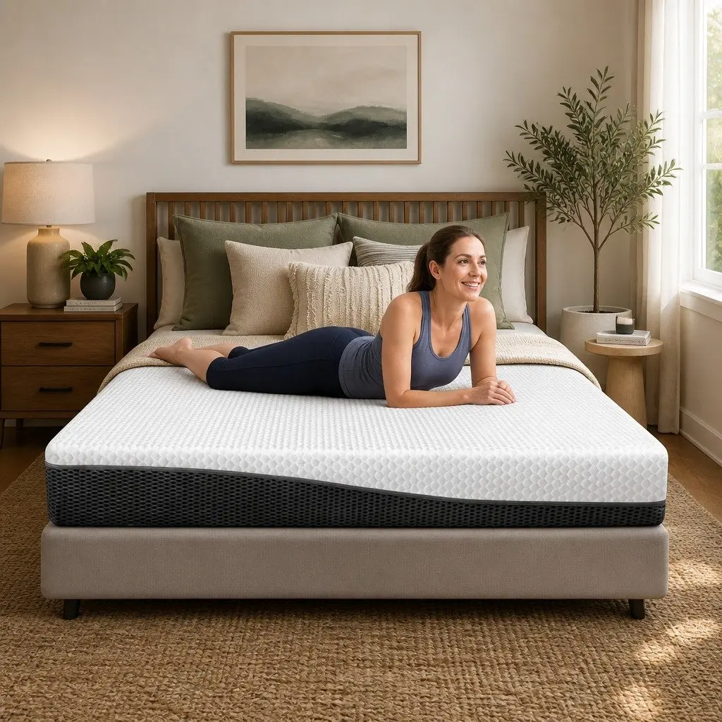 Queen Memory Foam Mattress 21cm with Gel