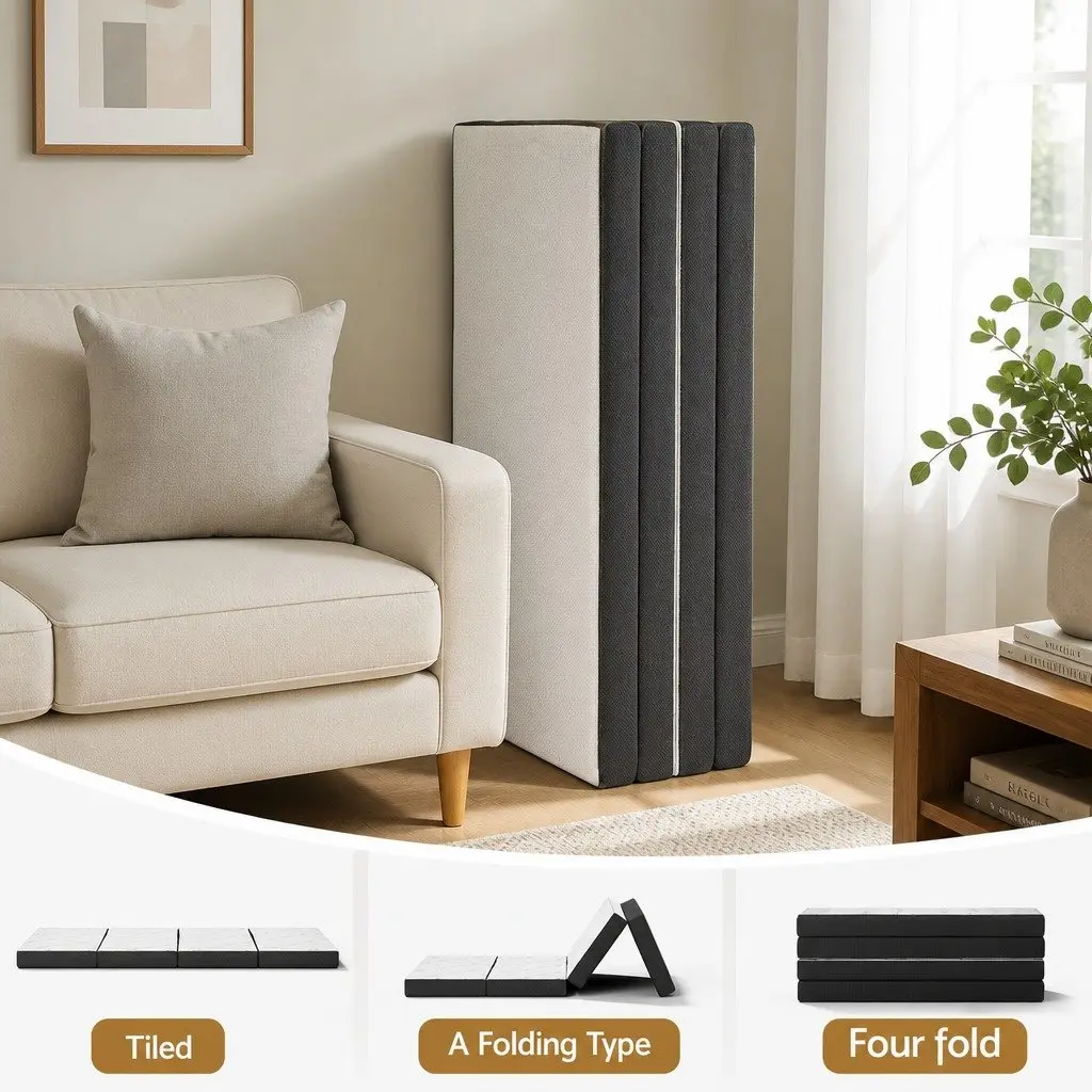 Foldable Foam Mattress Queen Size for Guest Bedding Sofa and Chair