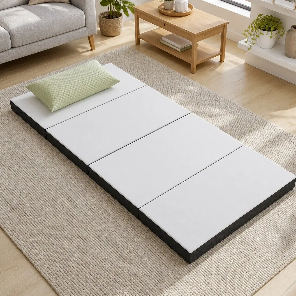 Grey Foldable Foam Sofa Bed Mattress