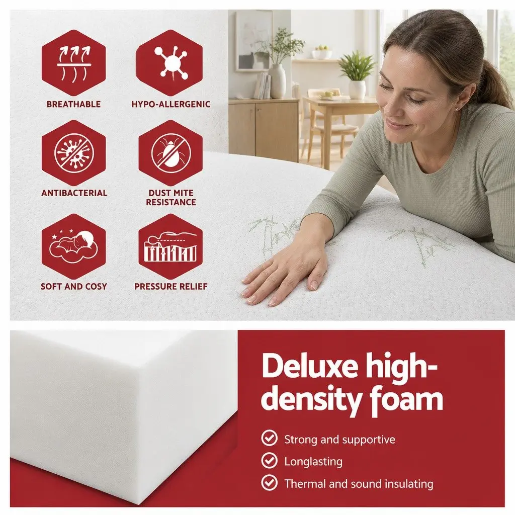 Foldable Foam Sofa Bed Mat Grey Single Couch Sleeping Mattress