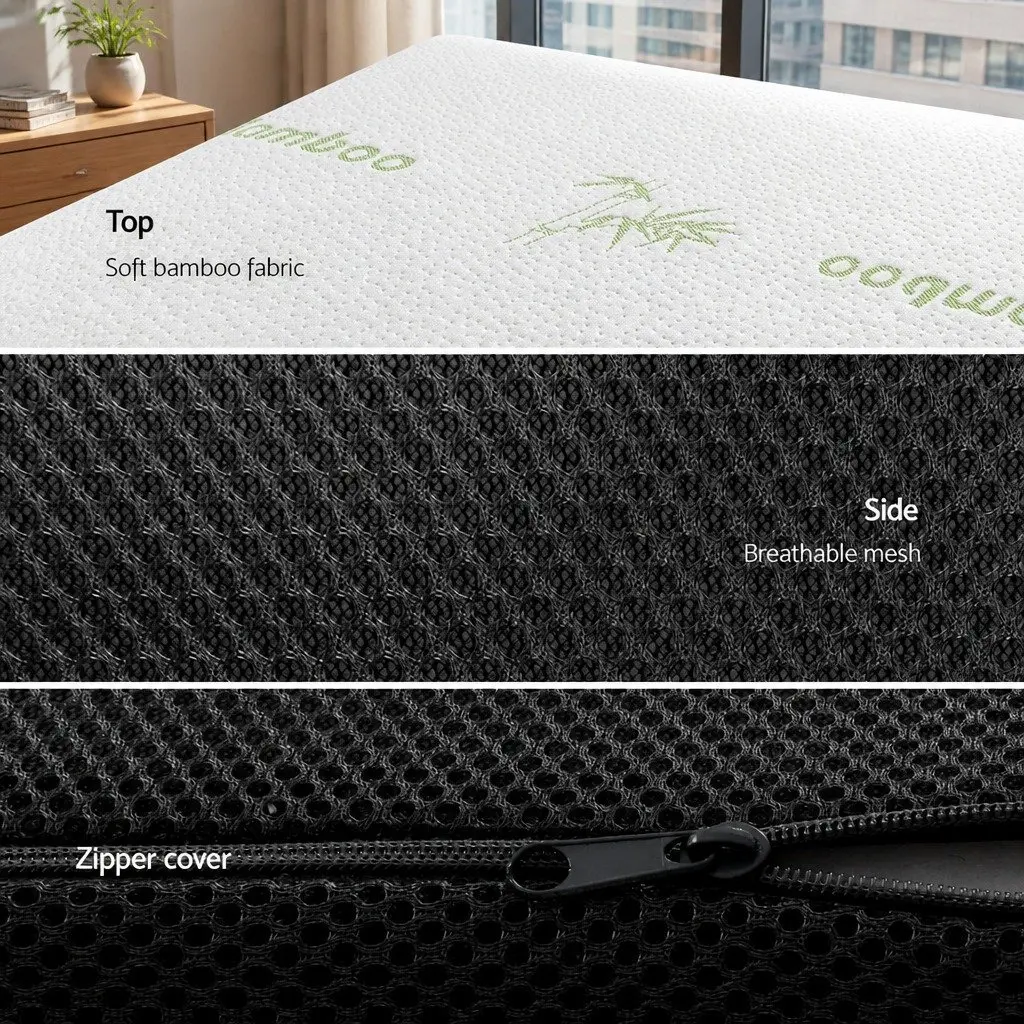 Foldable Foam Mattress Queen Size for Sleeping Lounging Storage