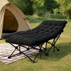 Specifications of the Black Folding Bed with Mattress 185CM