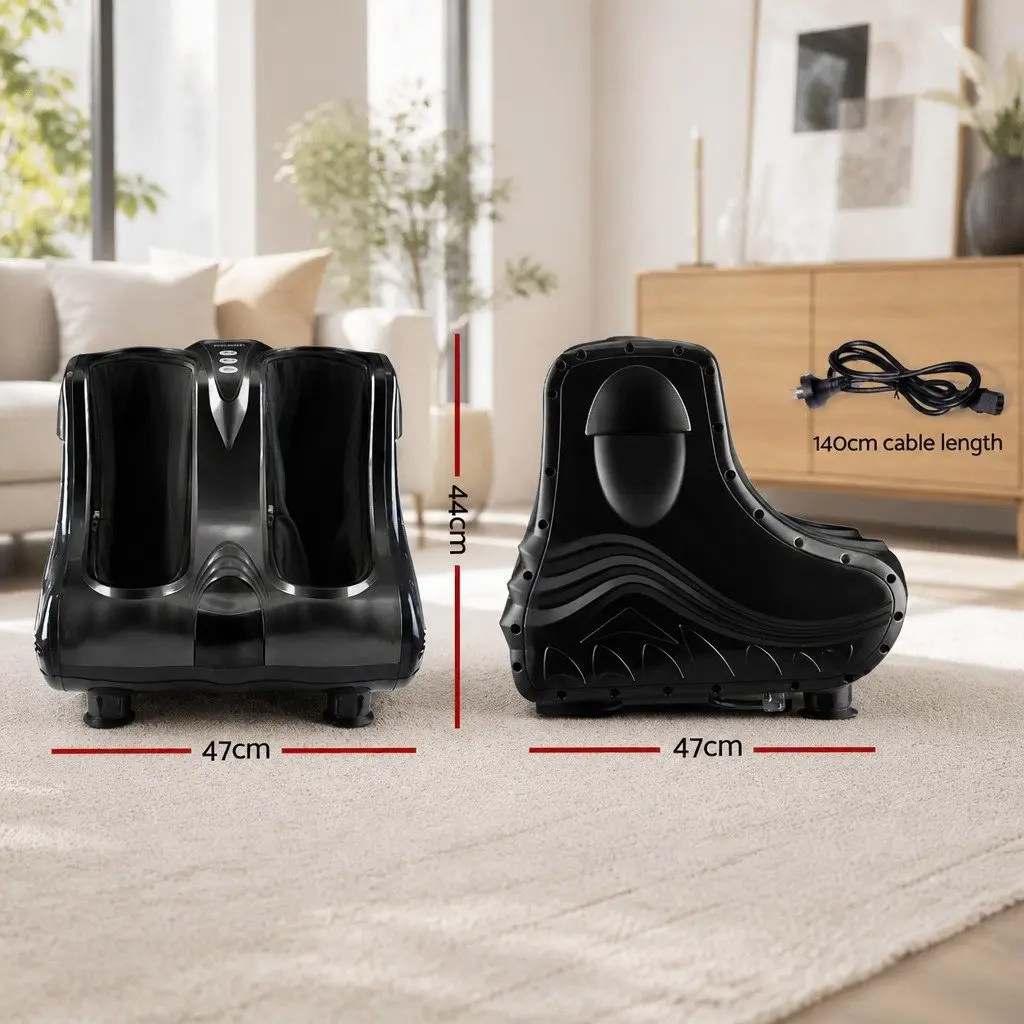 Foot Massager Electric Shiatsu Kneading for Home Use Black Size 47cm x 47cm x 44cm