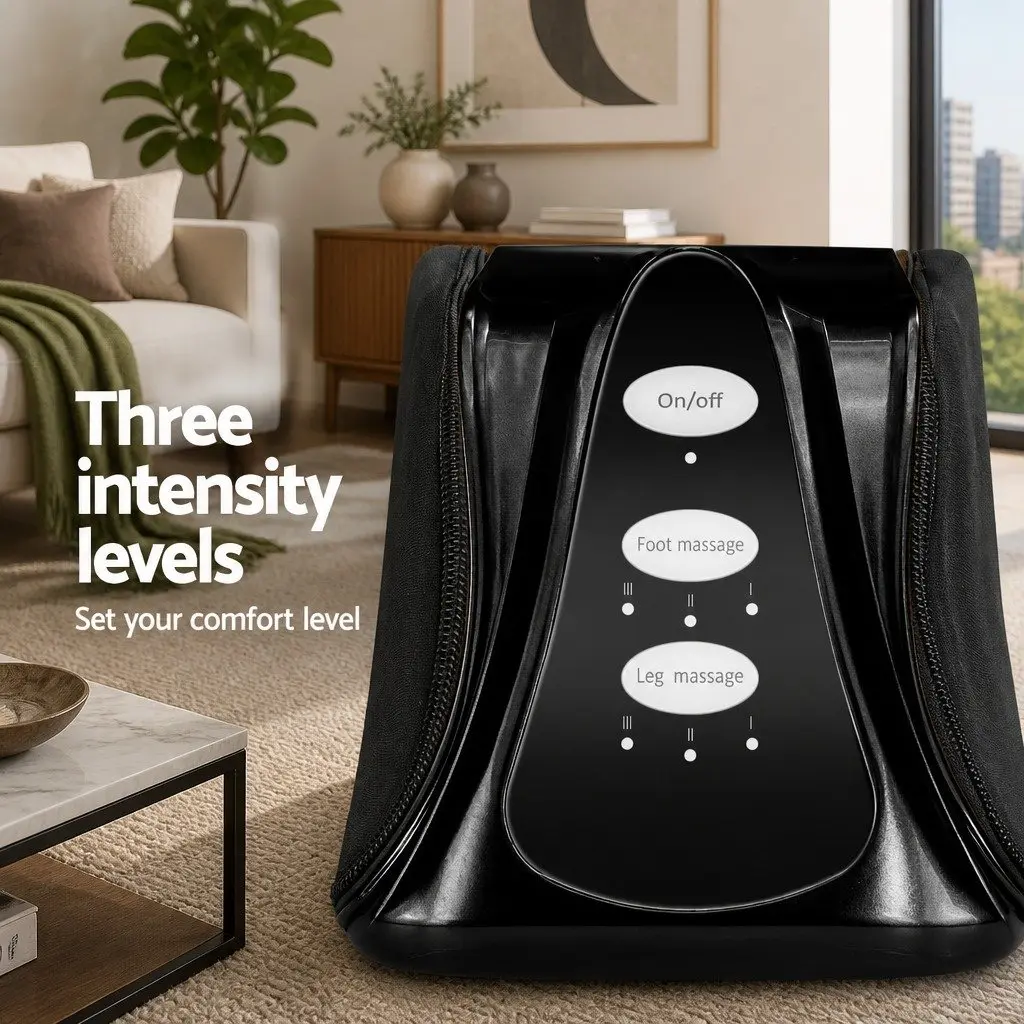 Foot Massager Electric Shiatsu Kneading for Home Use Black Size 47cm x 47cm x 44cm