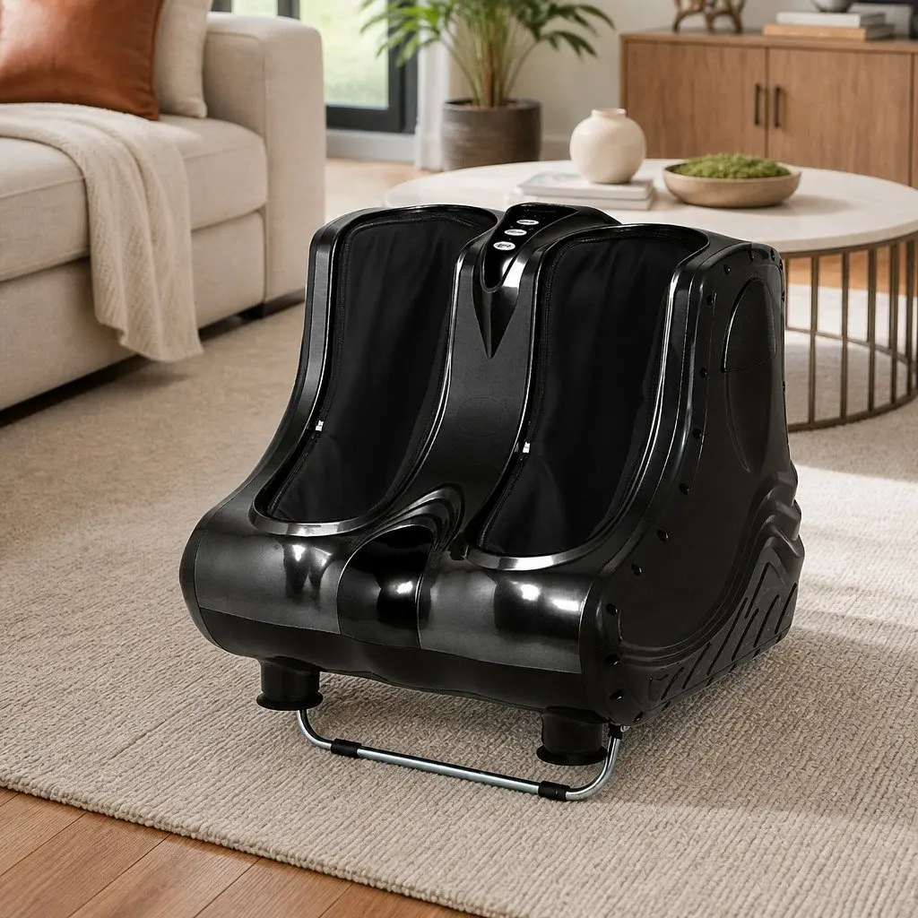 Foot Massager Electric Shiatsu Kneading for Home Use Black Size 47cm x 47cm x 44cm