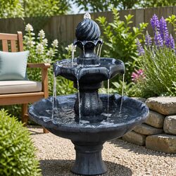 3-Tier Solar Water Fountain Specifications and Features