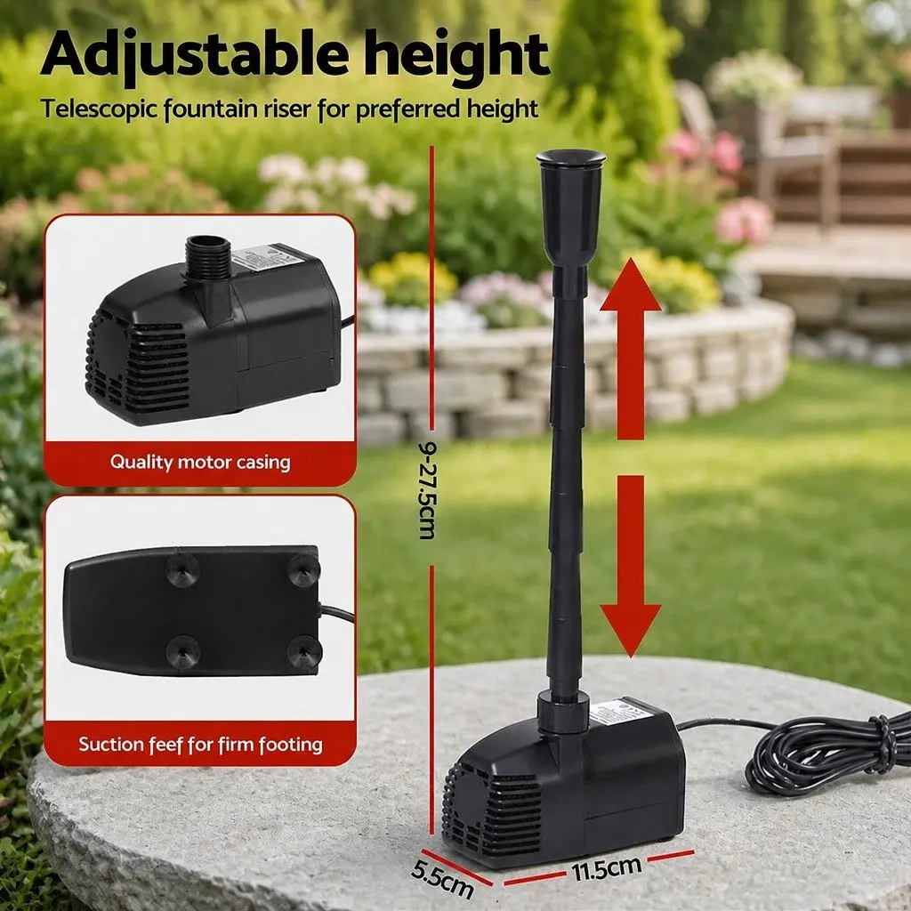 Solar-Powered Water Fountain Pump with 10W Panels