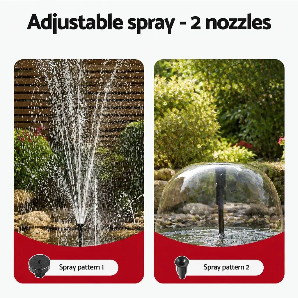 Solar-Powered Water Fountain Pump with 10W Panels