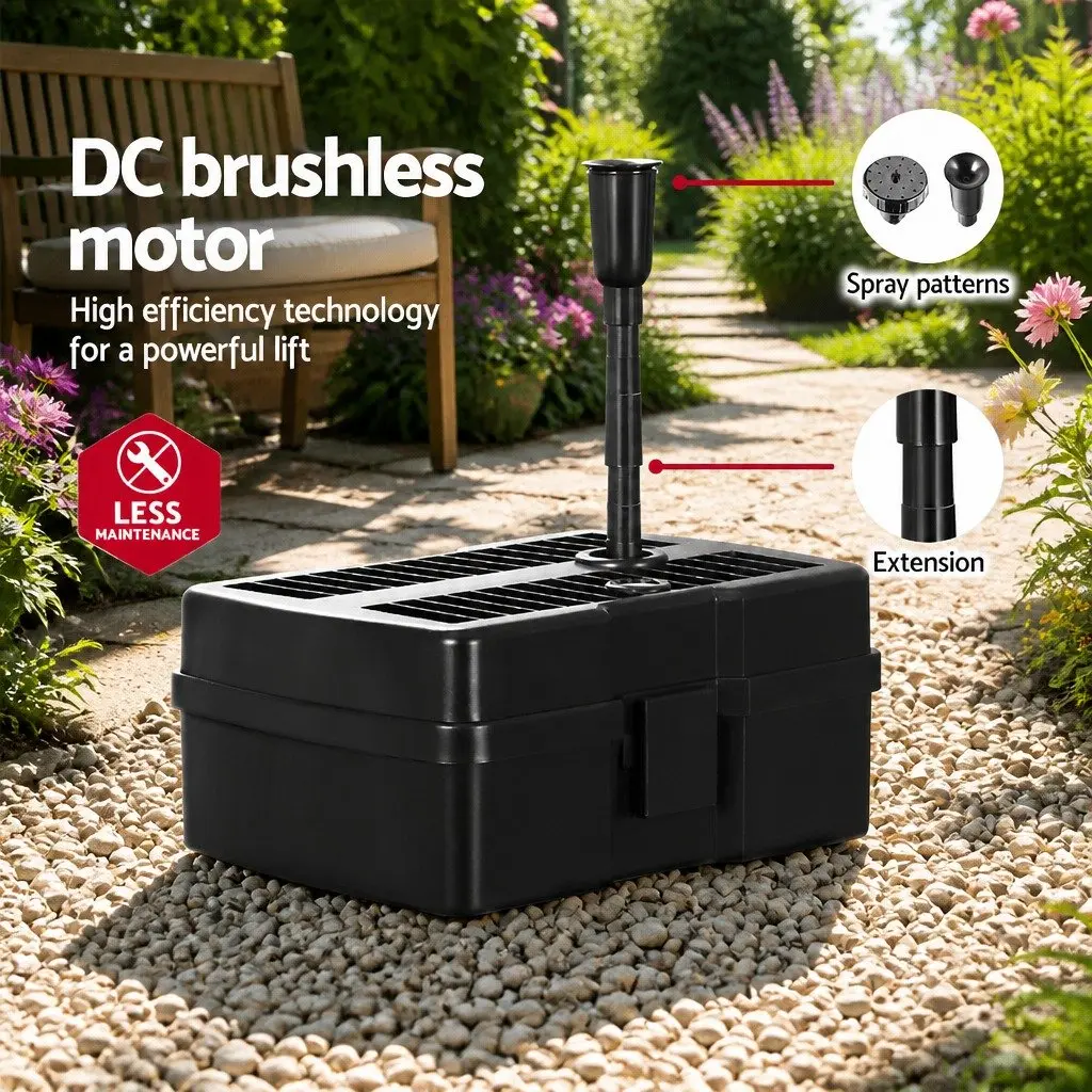 Solar Pond Pump for Garden Water Feature 4.6FT Lift