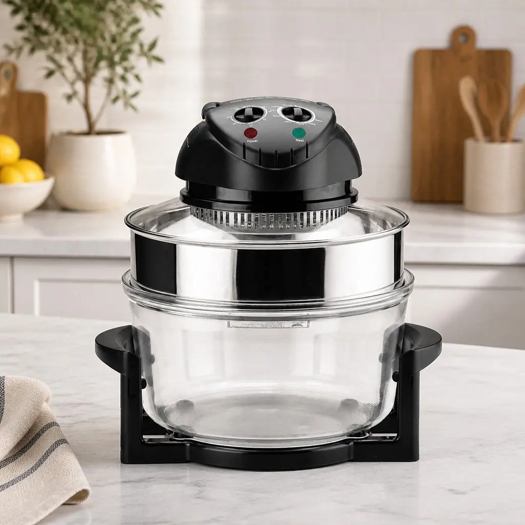 Air Fryer Oven Electric Convection Cooker 17L Large Capacity Black Kitchen