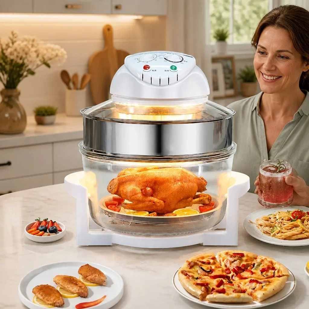 Air Fryer Convection Oven Kitchen 17L Large Capacity Electric Oil-Free Cooking Timer