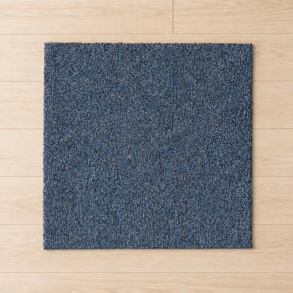 Carpet Tiles 20x Heavy Duty Office Commercial 5m2 Blue Self-Adhesive