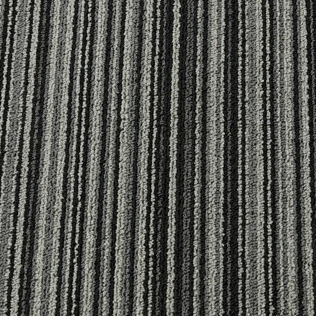 Carpet Tiles Commercial Use 50cm x 50cm 20 Piece Black