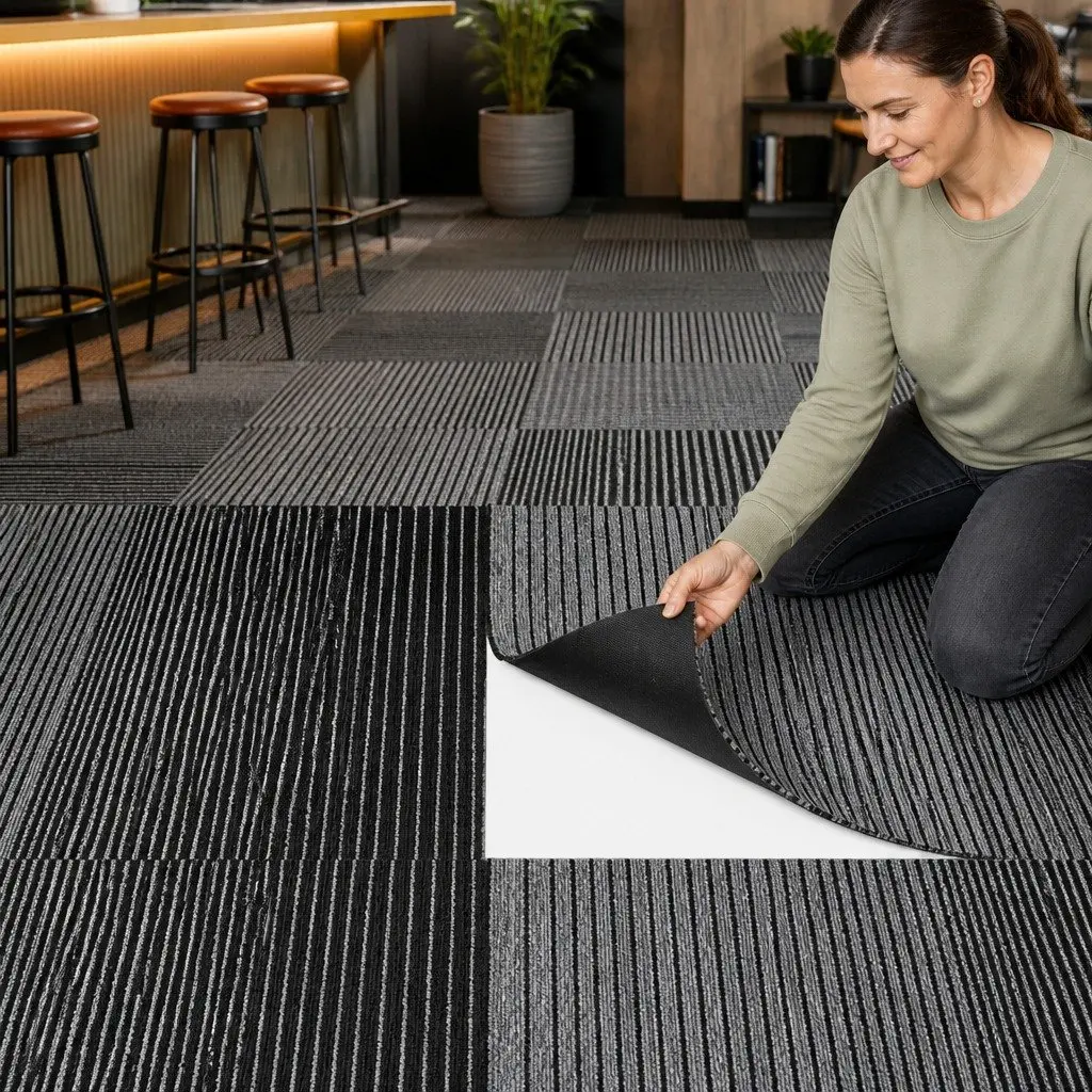 Carpet Tiles 5m2 Box 20 Pieces 50x50cm