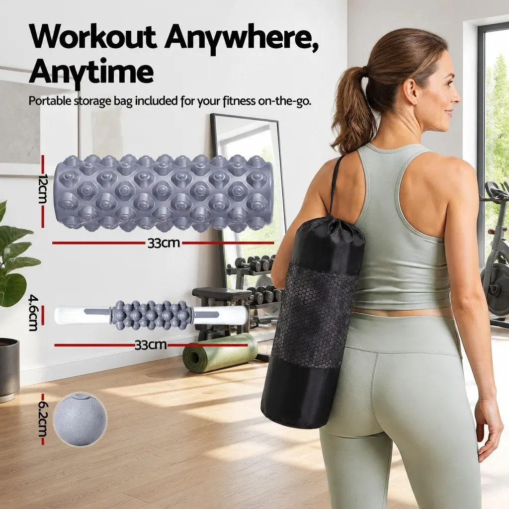 Foam Roller Set for Muscle Recovery Home Gym 3 Piece