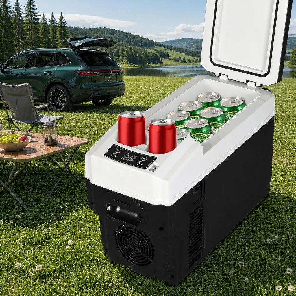 12V Portable Car Mini Fridge Freezer Cooler Warmer 13L Camping Travel Vehicle