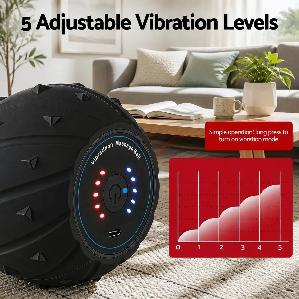 Electric Vibrating Peanut Massage Ball