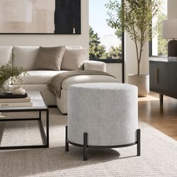 Specifications of Square Ottoman Foot Stool in Grey/Black