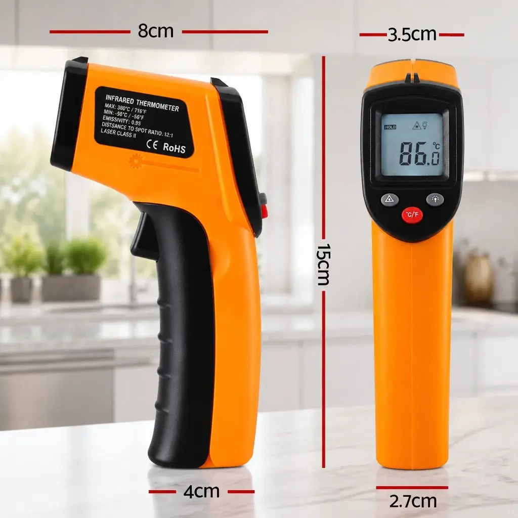 Digital Infrared Thermometer Kitchen Cooking BBQ Smoker Pizza Temperature Gun