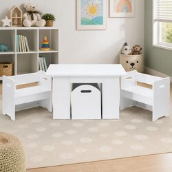 Kids Table and Chairs Set: Dimensions and Features