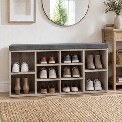 Specifications for Shoe Rack Cabinet Bench: 10 Compartments
